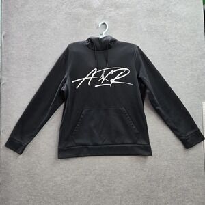 Air Jordan Men‎ Hoodie M Black Graphic Print Fleece Signature Jumpman